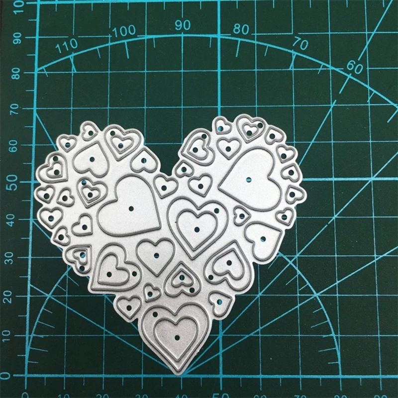 Metal Die Cuts Love Heart Cutting Dies Stencil DIY Cutting Template Scrapbooking