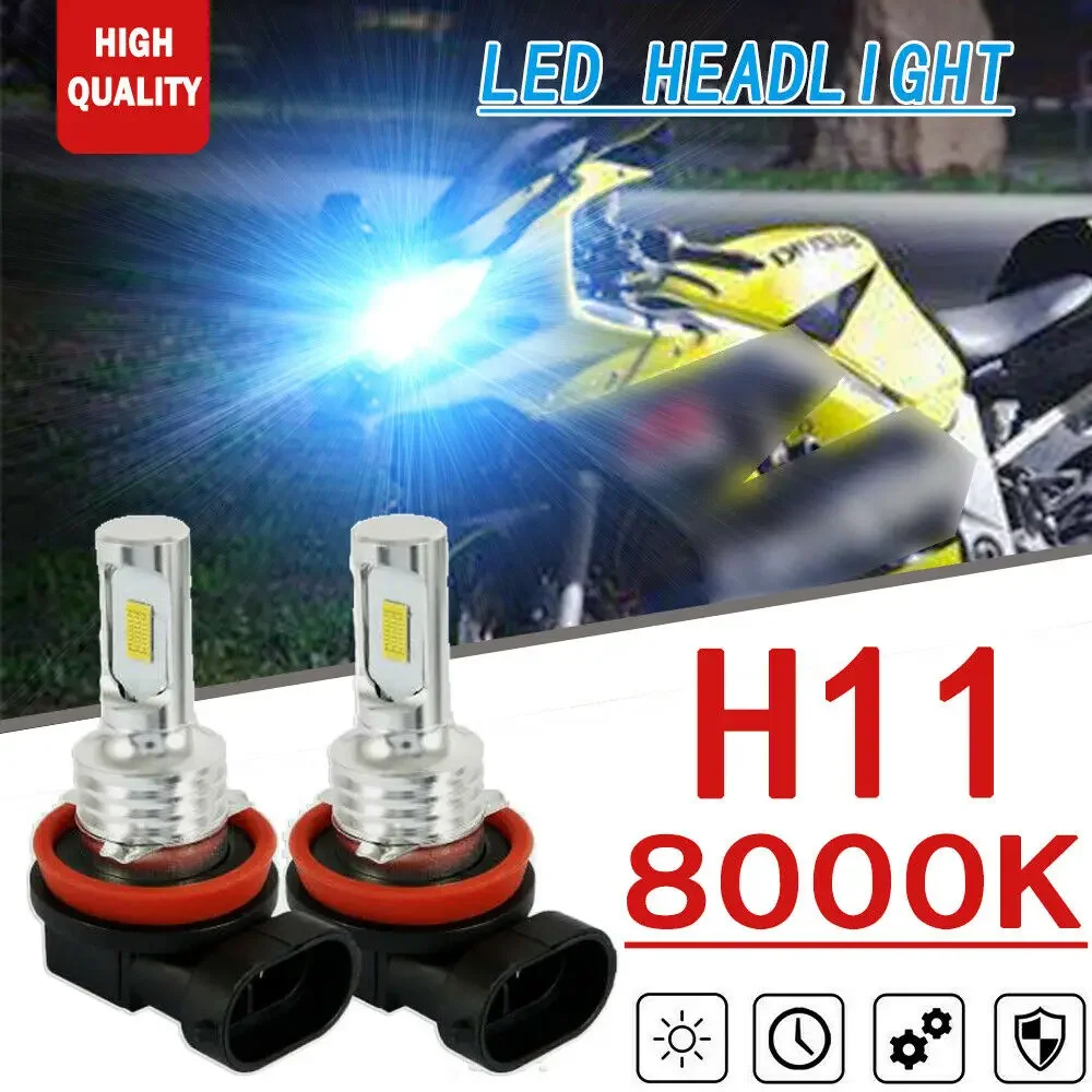 

2x 70W Ice Blue LED Headlight Bulbs motorcycle accessories For Suzuki Gsxr600 Gsxr750 Gsxr1000 lampada de led pra farol de moto