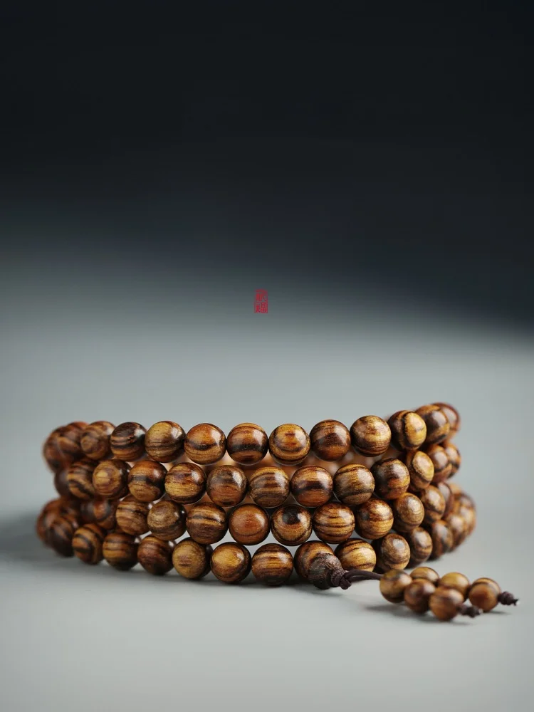 

Luntan Wood Beads Bracelet 08 Pieces ex Wooden Hand Chain Floral Design Practical Gift Buddhist Pearl Original Accory