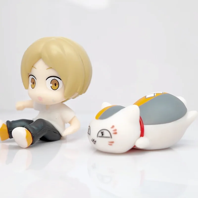 Takara Tomy Gashapon Figure Natsume Yuujinchou Falling Natsume Takashi Ko Fox Cat Teacher Mini Collectible Anime Figure For Fans