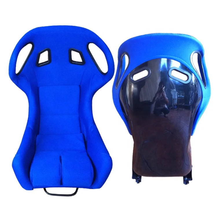 Customized Color Non-adjustable Large Size Black Luxury Car Racing Comfortable Fiberglass Bucket Seat For Abarth 124