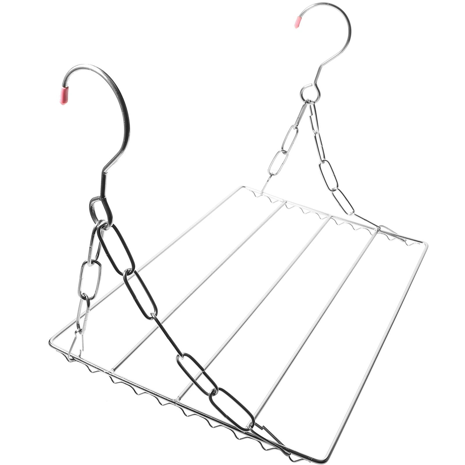 

Stainless Steel Spiral Clothes Drying Rack Balcony Window Hanging Stand Multi-Functional Shoe Scarf Drying Shelf Space-Saving