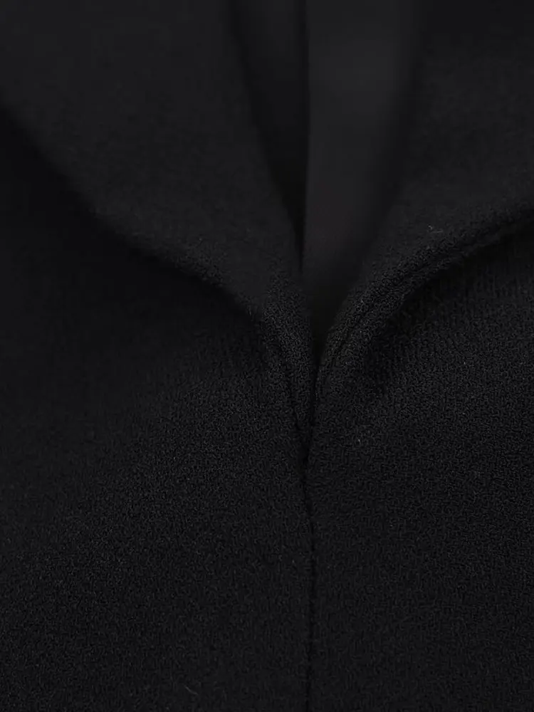 Nlzgmsj 2025 ファッションレーススプライシングショートドレス レディース 長袖ブレザー ミニドレス 女性用 シックでエレガントなオフィスレディドレス