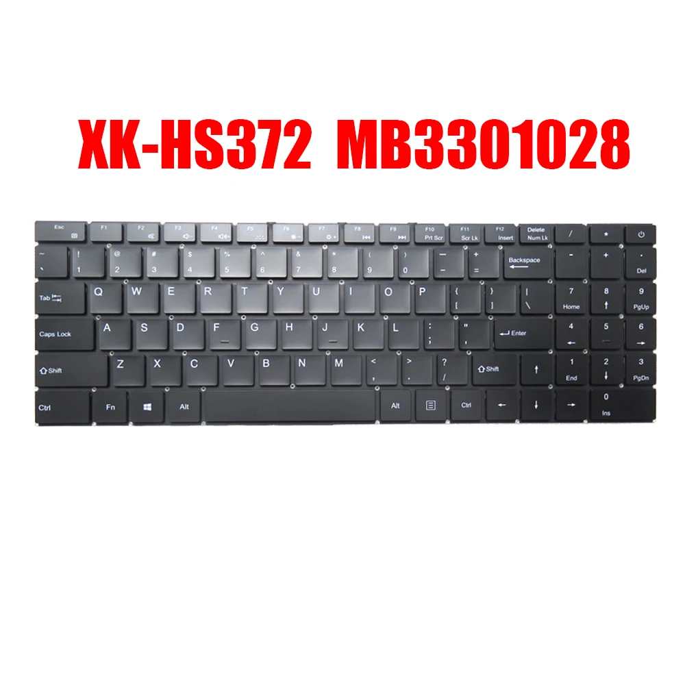 

Laptop Keyboard XK-HS372 MB3301028 F0007-028 English US Black Without Backlit New