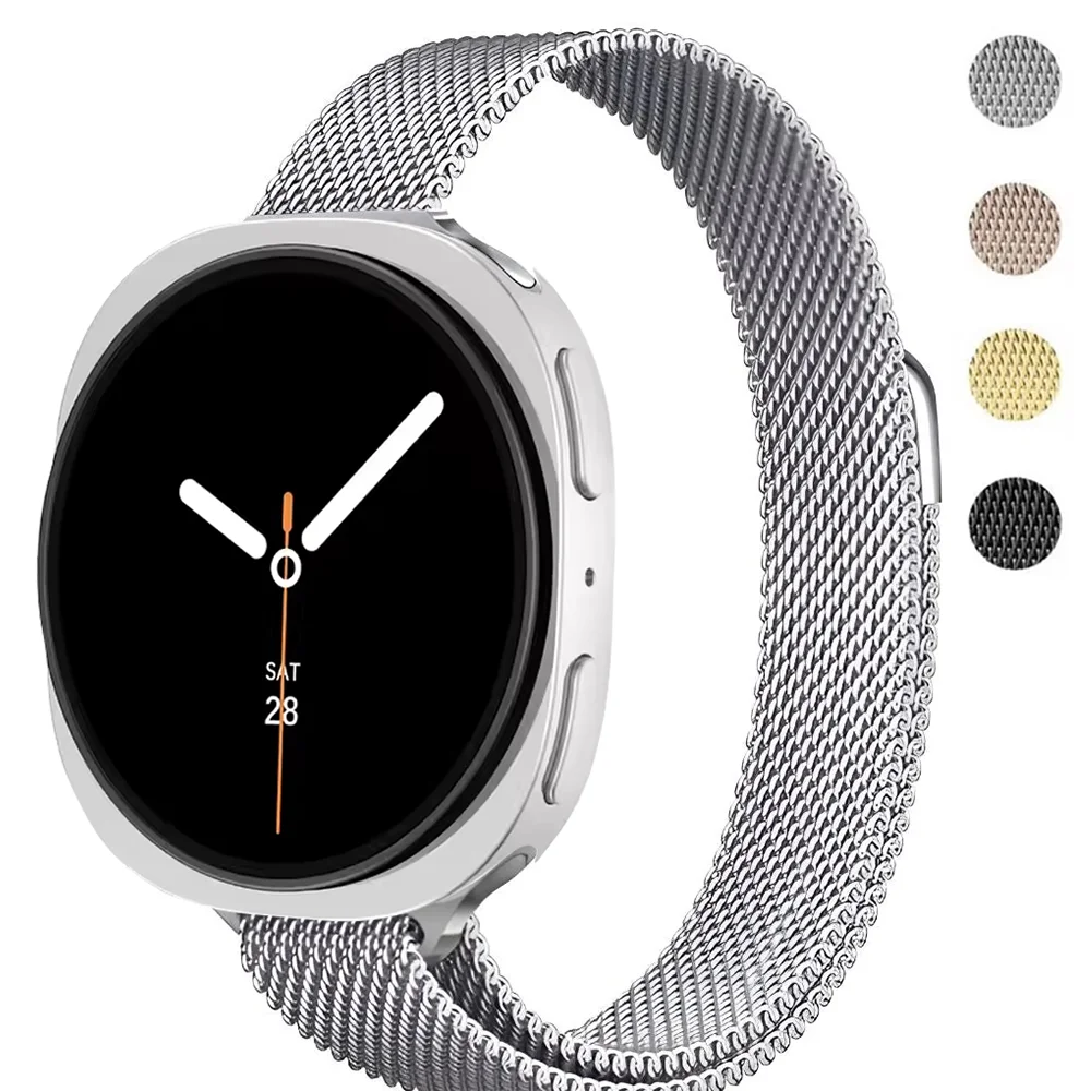 �y�Z�[�����zSamsung Galaxy Watch 8�p�G���K���g�ȃX�����~���l�[�[�o���h�A40/44mm�A�c�[���t�����^���u���X���b�g�Acorrea galaxy watch 8 classic 46mm�Ή�