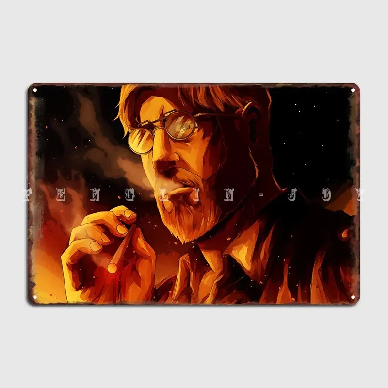 Zeke Jaeger Attack Titan Metal Sign Wall Pub Club Bar Funny Wall Decor Tin Sign Poster