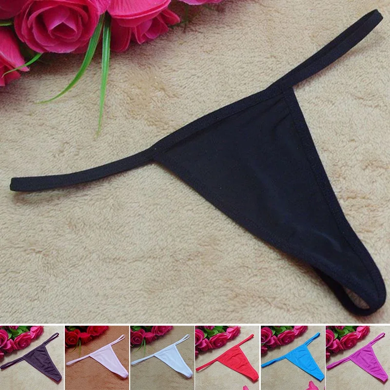 Lingerie Underwear T-back G-String Modal Panties Solid Women Sexy Thongs Bikini G String Briefs Hot Solid color
