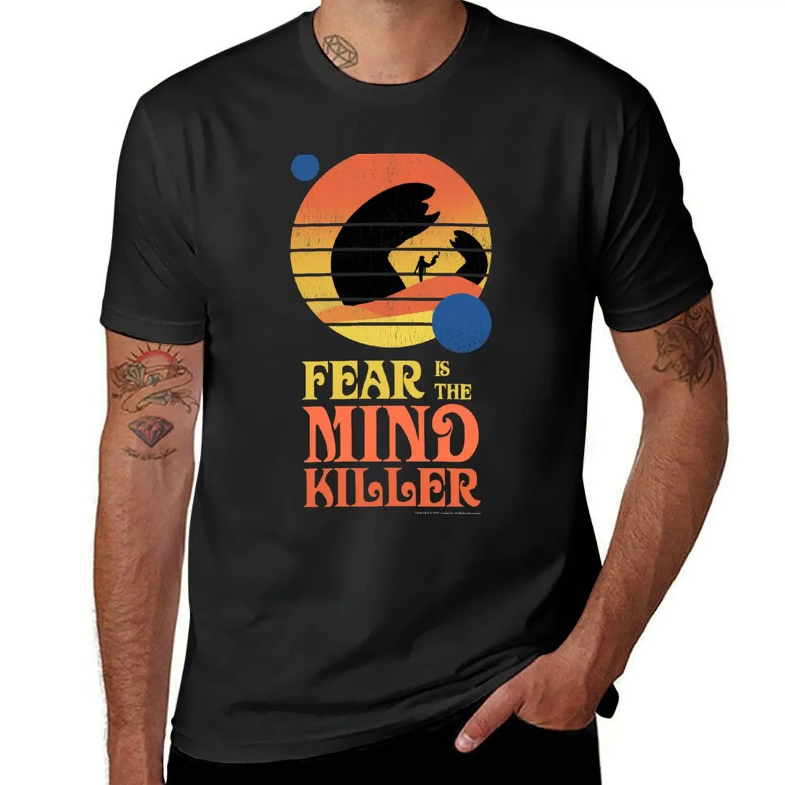

Fear Is The Mind Killer, Retro Vintage Shai Hulud T-Shirt Anime t-shirt topping blue lock designer t shirt men