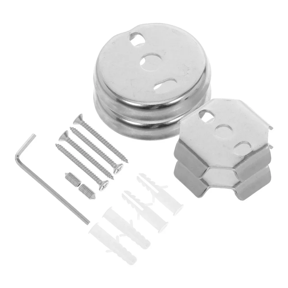 15pcs Stainless Steel Towel Rack Installation Hardware Set for Wall Mounted Towel Bars Shower Rods and Bathroom Shelves