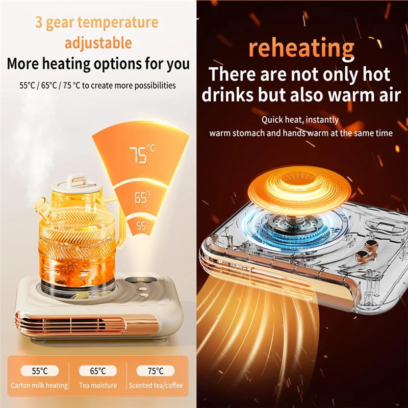 سخان متوافق مع CKFAM-Coffeemug، سخان فنجان القهوة الدافئ لتدفئة كوب المكتب لكوب القهوة الساخن