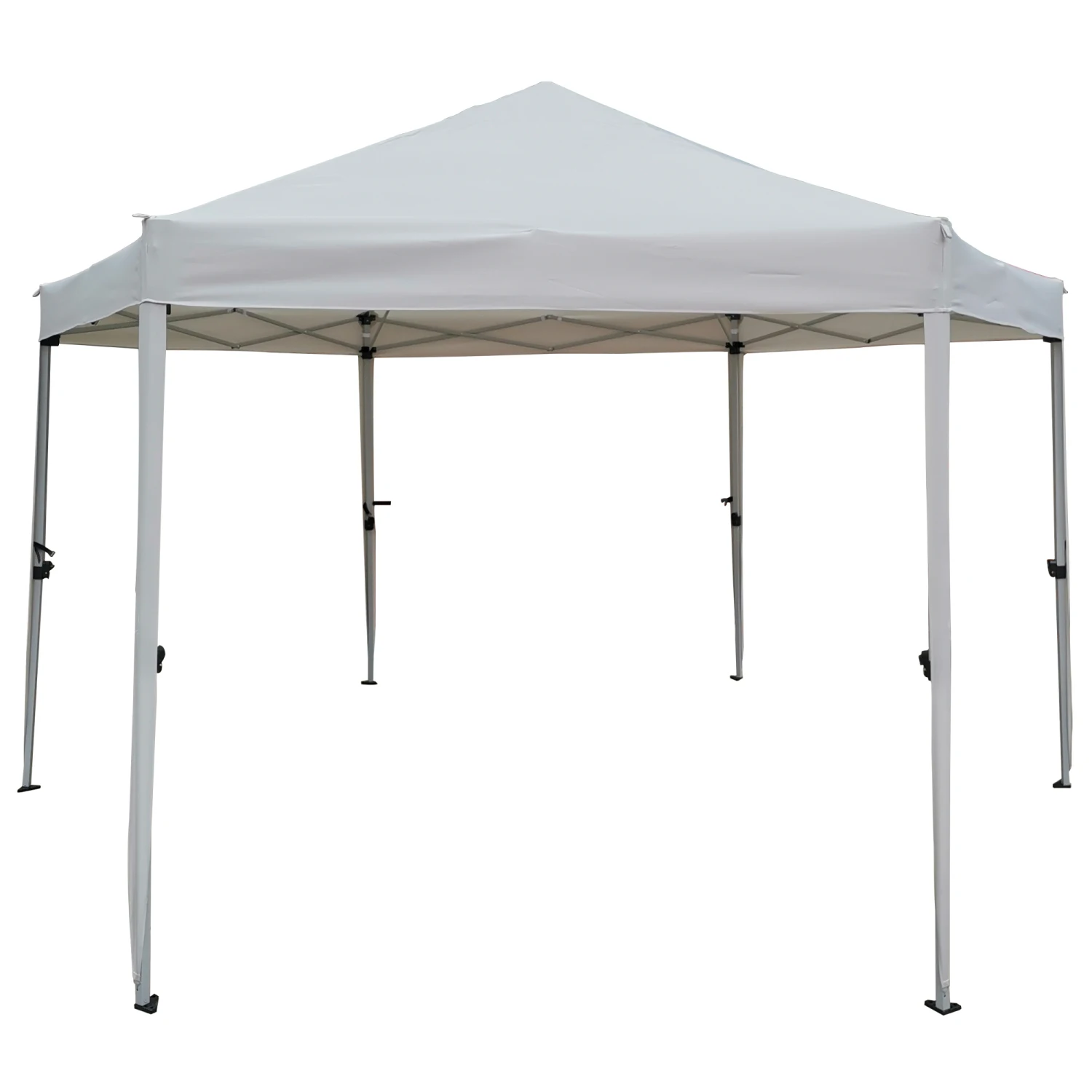 

13 ft. Hexagonal Outdoor Canopy Gazebo Tent - Sun Shelter BBQ Events - Strong Steel Frame - Storage Bag