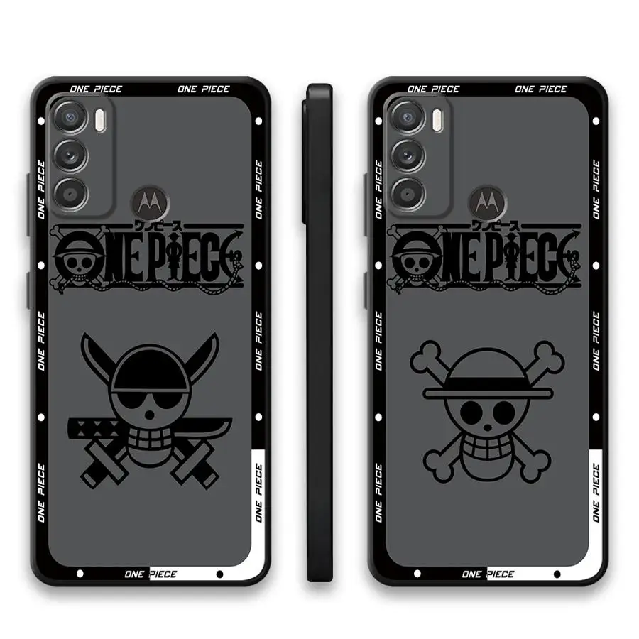 O-One Piece Logo Phone Case for Motorola Moto G30 G50 G51 G60S G71 G22 G52 G53 20 30 40 Pro 20 Lite 30 Fusion Edge 40 Cover