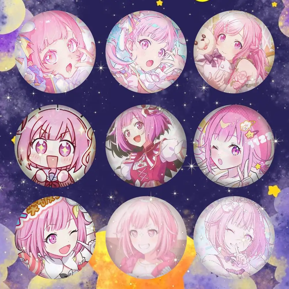 M-Madoka K-Kaname Anime Round Badges, Brooches, Clothing Accessories, Birthday Gifts, Anime Conventions