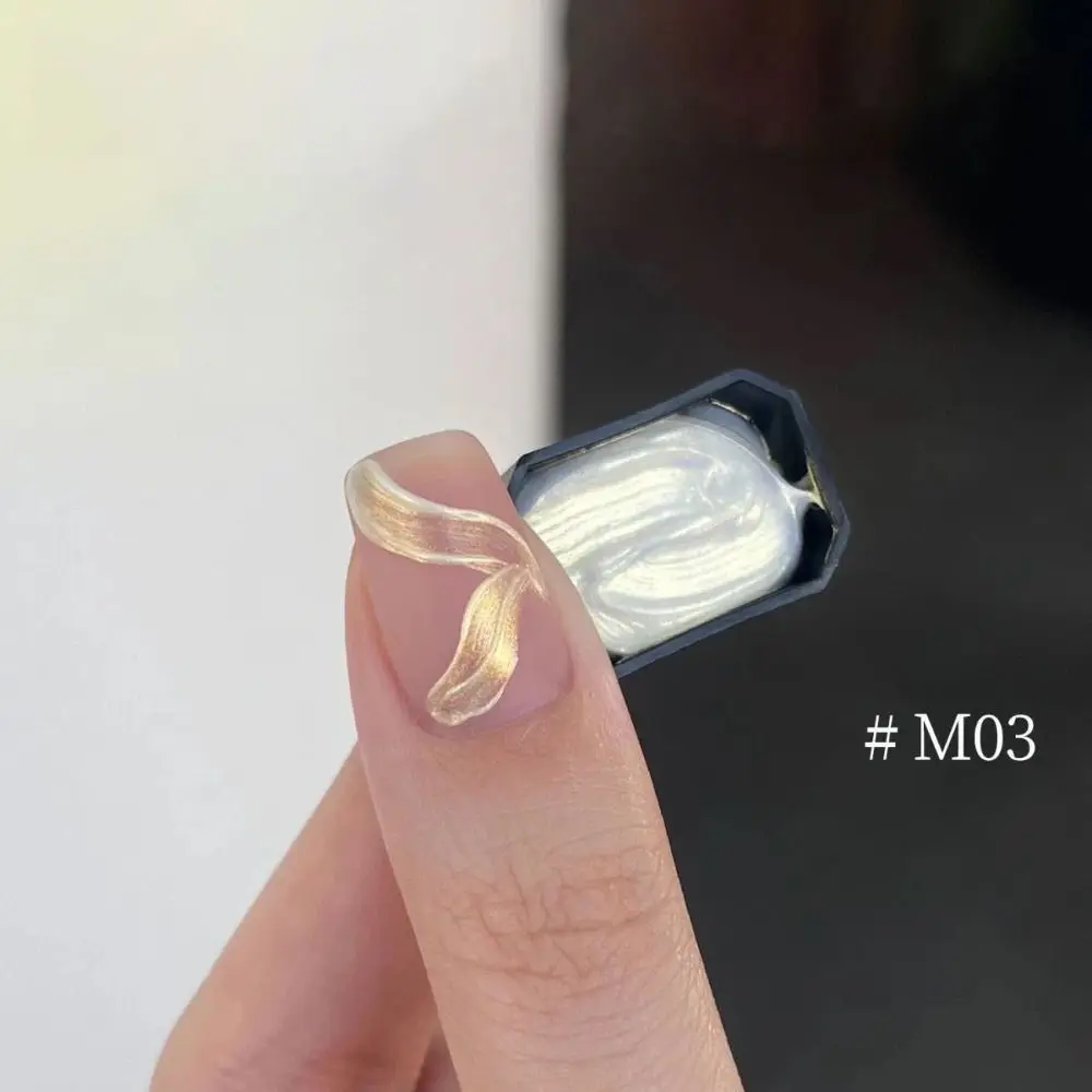 

9-color 9-Grid Poke Gel French Nail Manicure Varnishes High Saturation Gel Delicate High Saturation Dreamy Texture Nail Polish