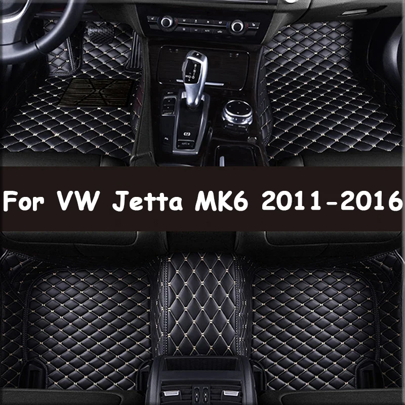 

Автомобильные коврики для VW Jetta MK6 2011-2016, аксессуары для интерьера автомобиля, кожаные коврики, коврики