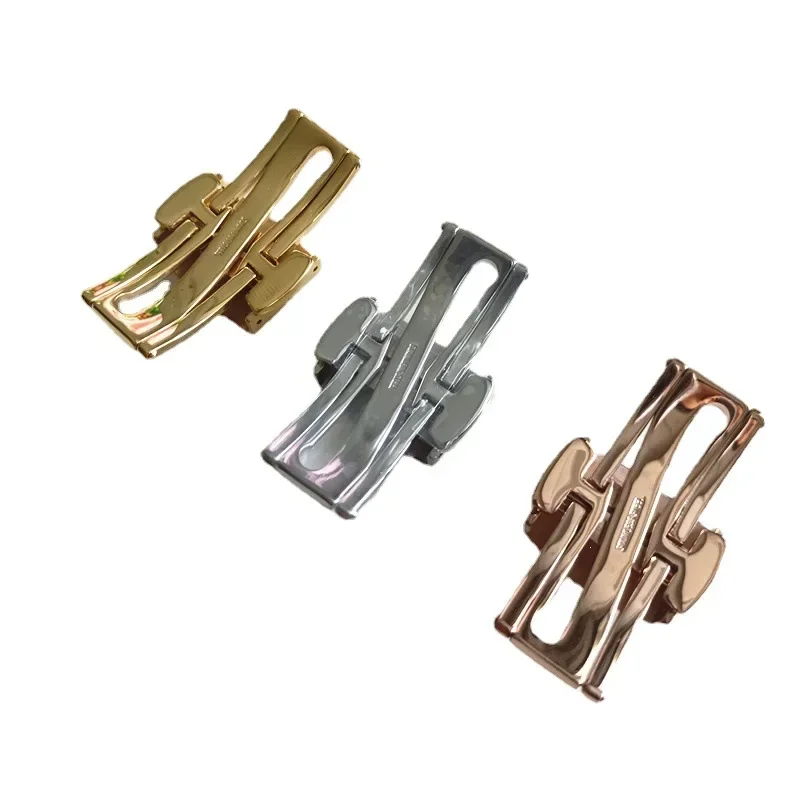 Watch buckle For Patek Philippe Silicone 5164A 5167A 5168A Aquanaut Folding Stainless Steel Folding Watch Strap Buckle 18mm