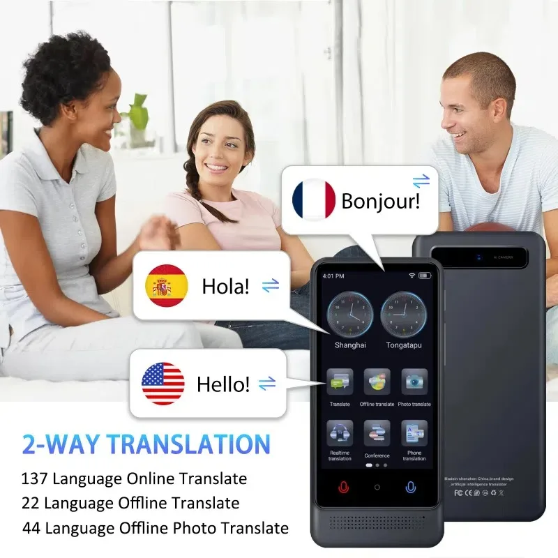 New Intelligent Offline Polish Ukrainian Turkish Czech Russian Translator Online 137 Languages AI Chatgpt Translation Equipment