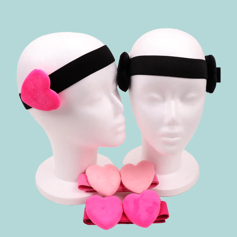 Cheap Headband With Cordiform Ear Pads For Edge Control 1Pcs Melt Band For Lace Frontal With Ear Puffs Adjustable Elastic Band