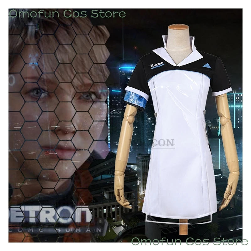 Detroit: Become Human Connor KARA Cosplay Costume Code AX400 Agent Outfit Girls Unifrom Cosplay Costume for Halloween roleplay