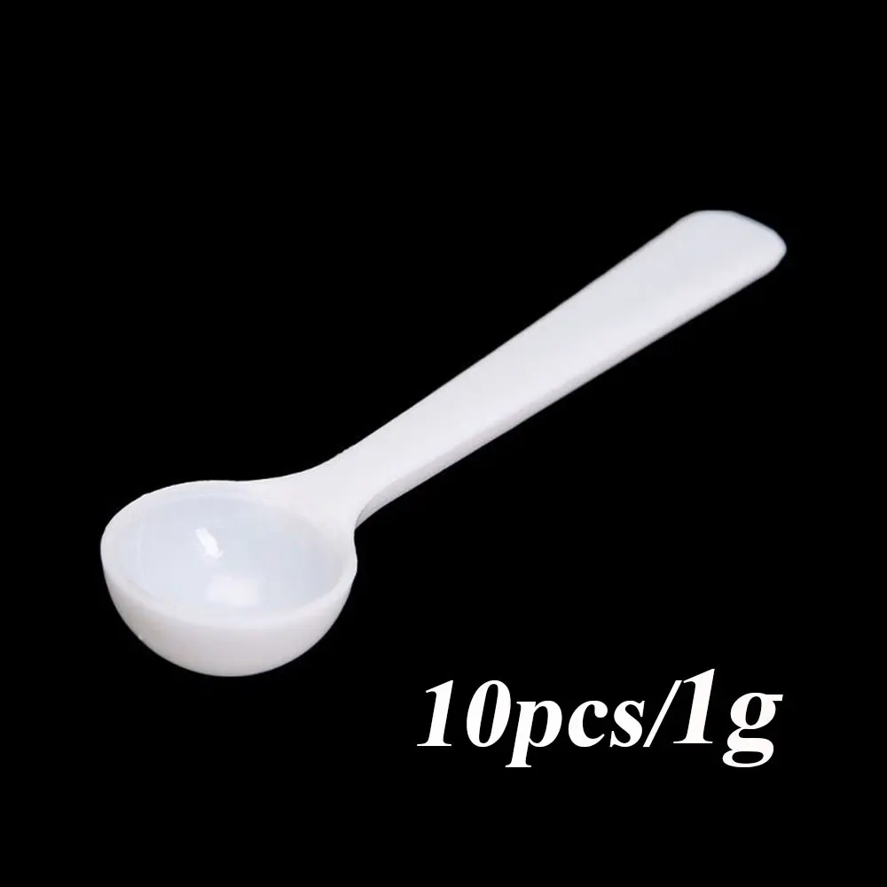 10PCS DIY Protein Powder Kitchen 1/3/5/10g Measuring Spoon Plastic Coffee Milk
