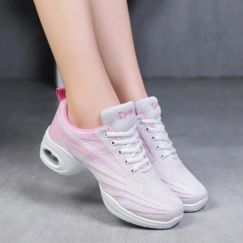 Women Dance Shoes Jazz Salsa Modern Dance Sneakers Children Teacher Woman Girls Sports Dancing Shoes Ladies Breathable Sneakers