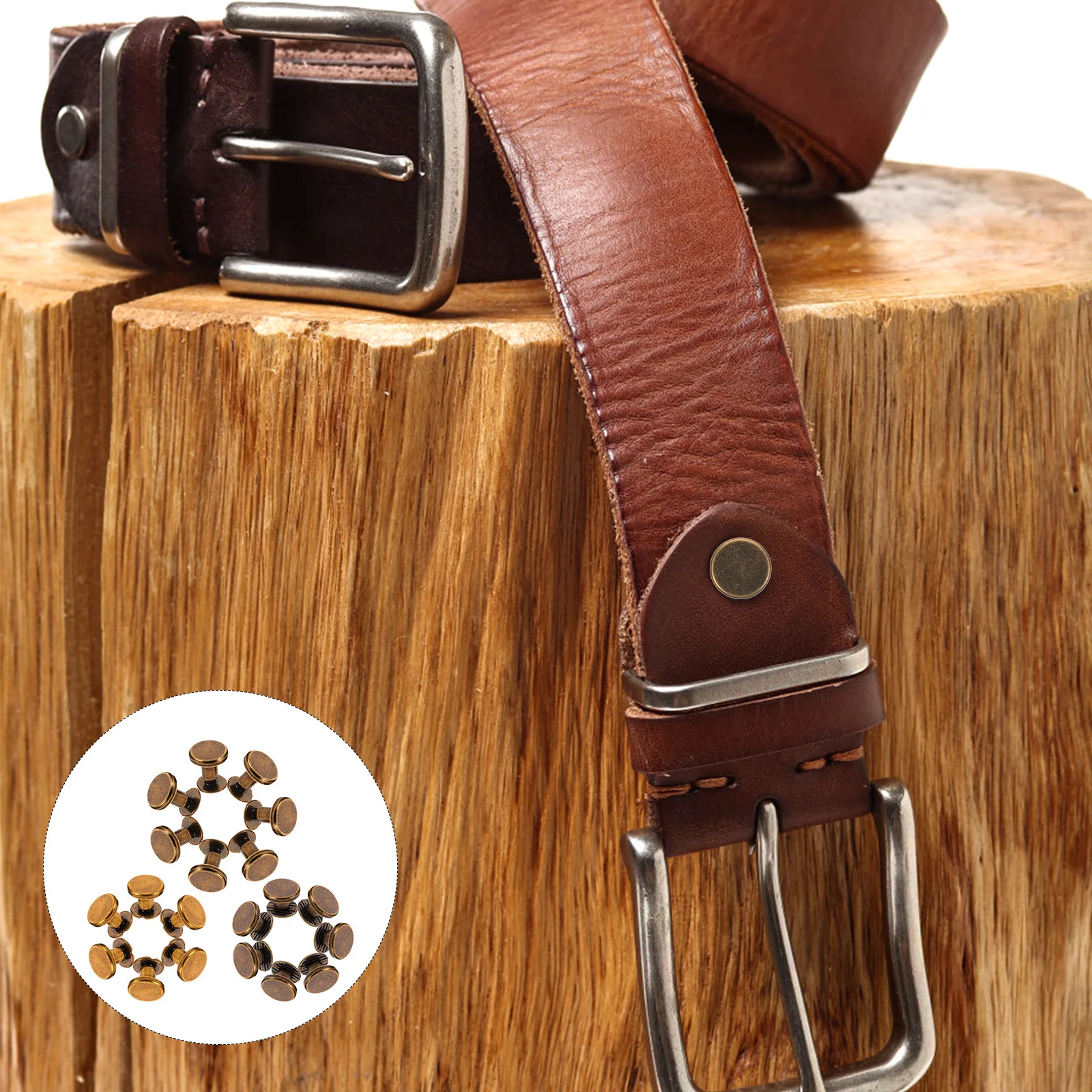 

30Pcs Professional Sunflower Flat Head Screw Rivets for Notebook Craft DIY Durable Lightweight Easy to Use Bronze 5mm