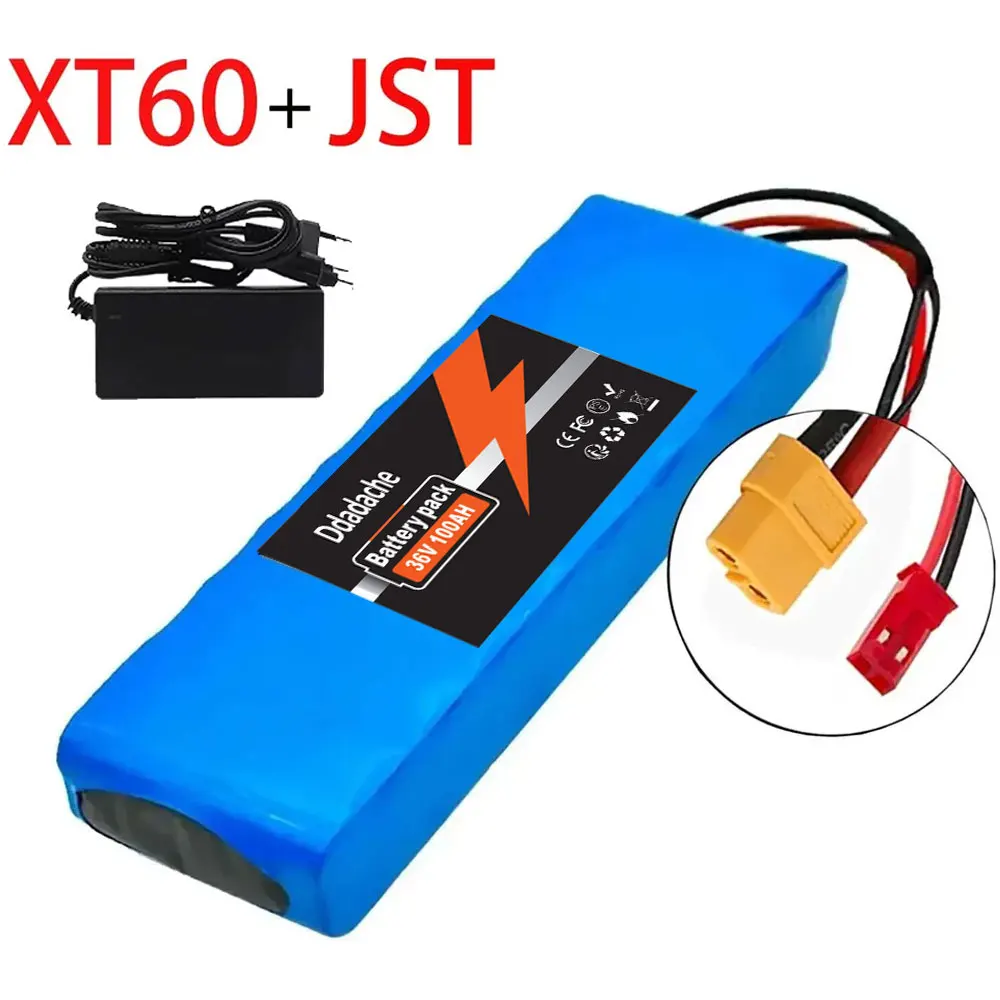 36V 100Ah Lithium-Ionen-Akku für Elektroroller, 3600Wh Hochleistungs-Ersatzakku für kompatible Mobilitätsroller