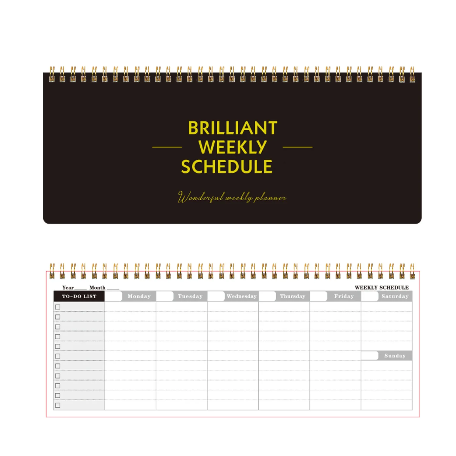 2025 New Planner Notebook Calendar Diary Schedule English Week Plan Memo Time Management Handbook Office School Stationery