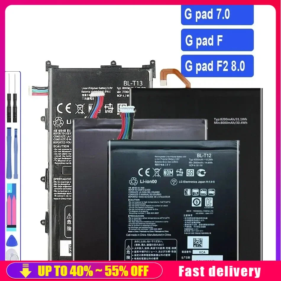 Mobile Phone Batteries BL-T31 BL-T12 BL-T14 For LG Gpad 7.0 V400 V410 GPAD G PAD F V480 V495 V496 V490 F2 8.0 LK460 Battery