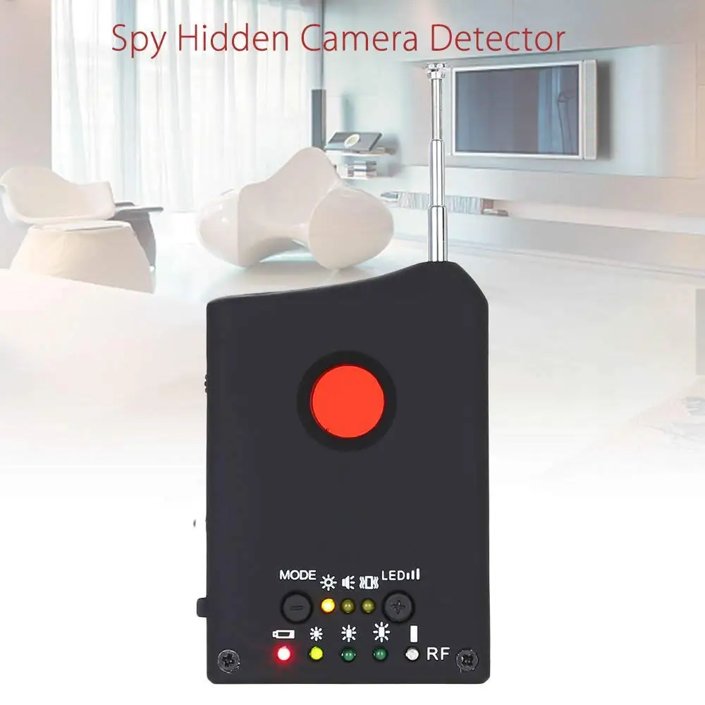 Anti-Spy Detector RF Signal Detector Hidden Camera GSM Audio Bug Detector GPS Lens RF Signal Finder