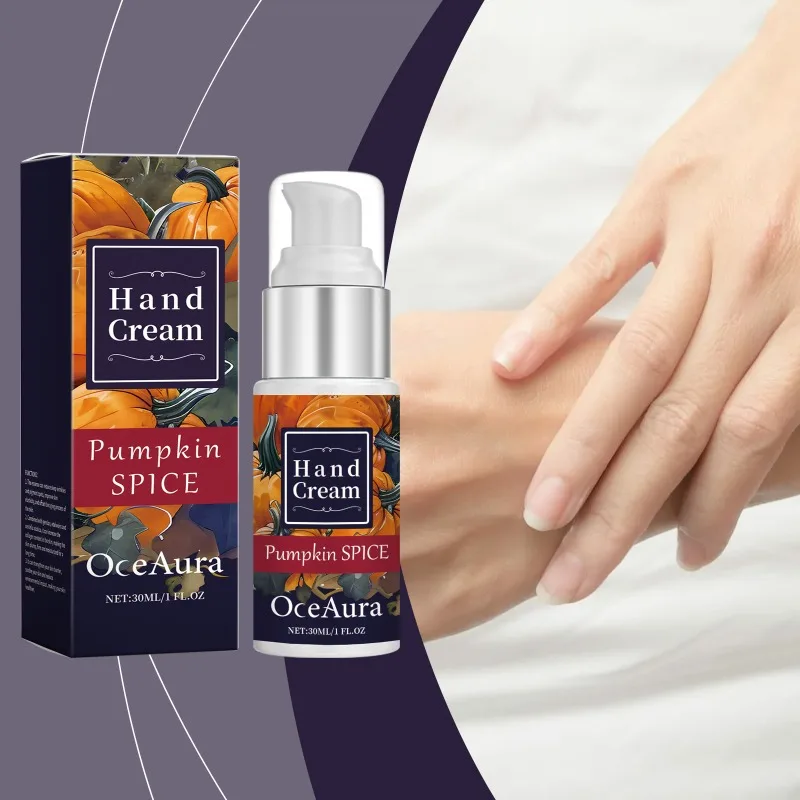 Pumpkin Moisturizing Hand Cream Long-lasting Fragrance Mild Formula Hydrating Repair Dryness Whitening Hand Skin Anti Crack Care