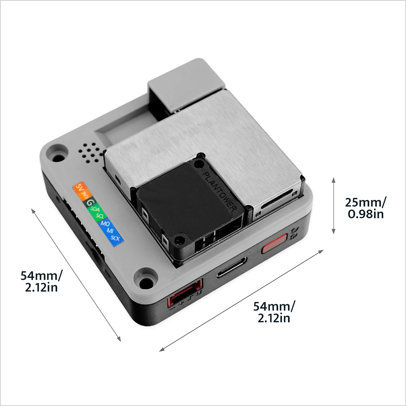 M5Stack Officiële PM2.5 Air Kwaliteit Kit (PMSA003 + SHT30)