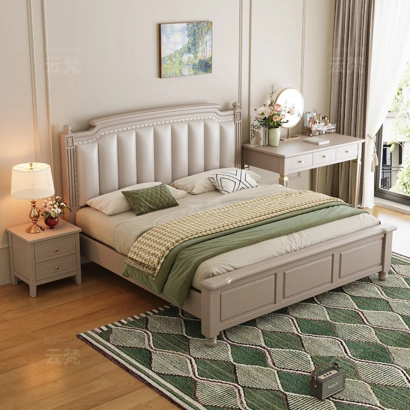 Design Floor Bed Bedroom Queen Double Children Luxury Modern Girls Sleeping Mobile Bed Princess Muebles Lounge Suite Furniture