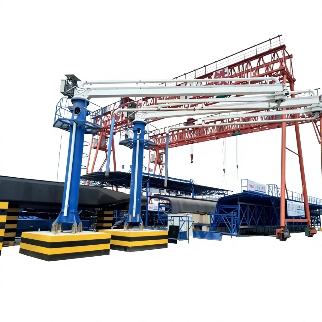 HGY19 Horizontal Concrete Placer 19m 360° Rotary Hydraulic Concrete Distributor for Precast Beam Yard