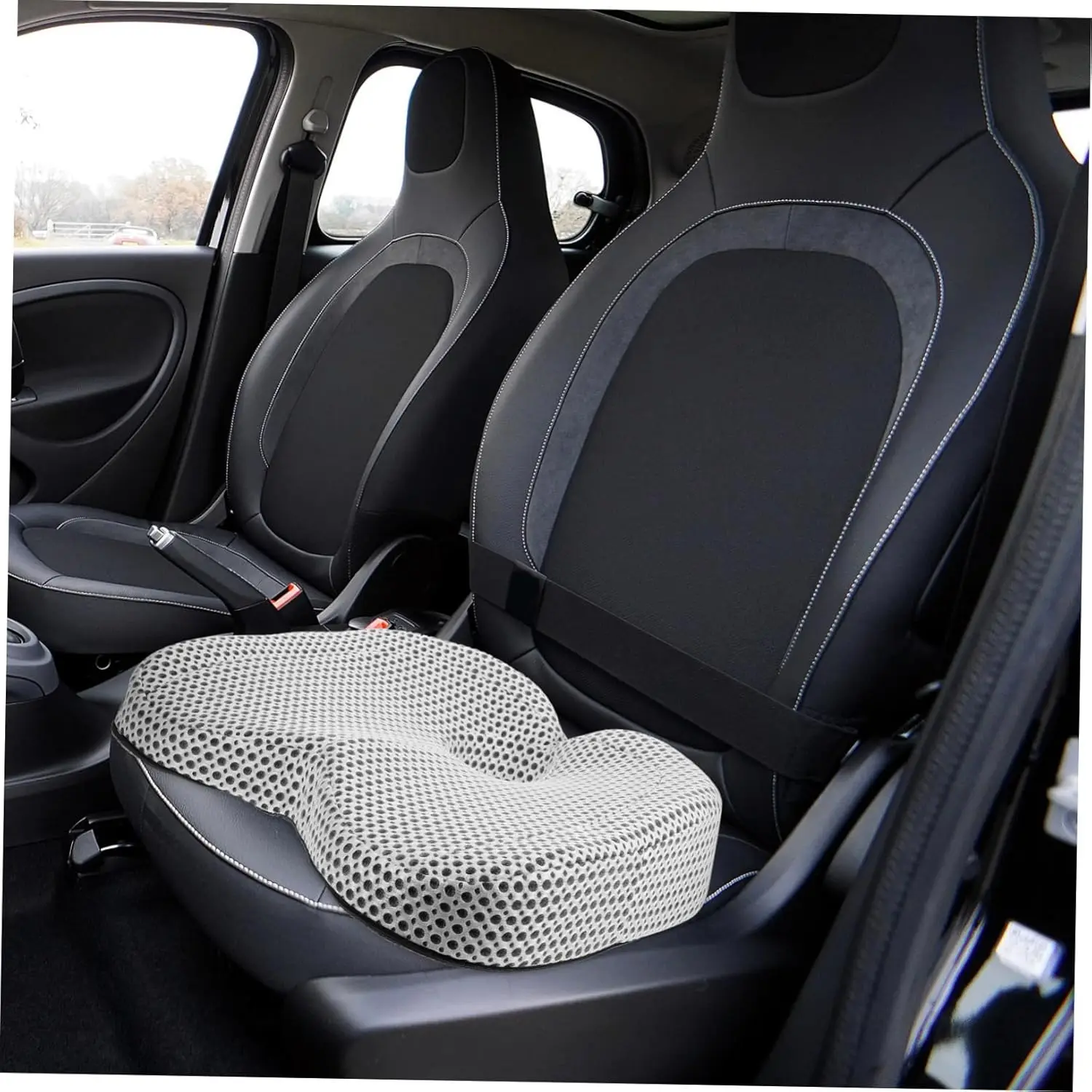 

Подушка из пены с эффектом памяти, подушка для сиденья офисного стула, подушка для автомобильного сиденья, поясничная поддержка, нескользящий эргономичный дизайн для стульев