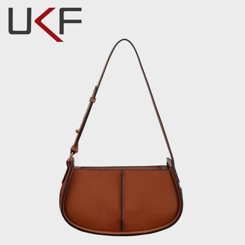 UKF Luxury Designer Bag Women\'s Vintage Shoulder Bags For Women Simple and Versatile Messenger Bag сумка женская bolsos de mujer