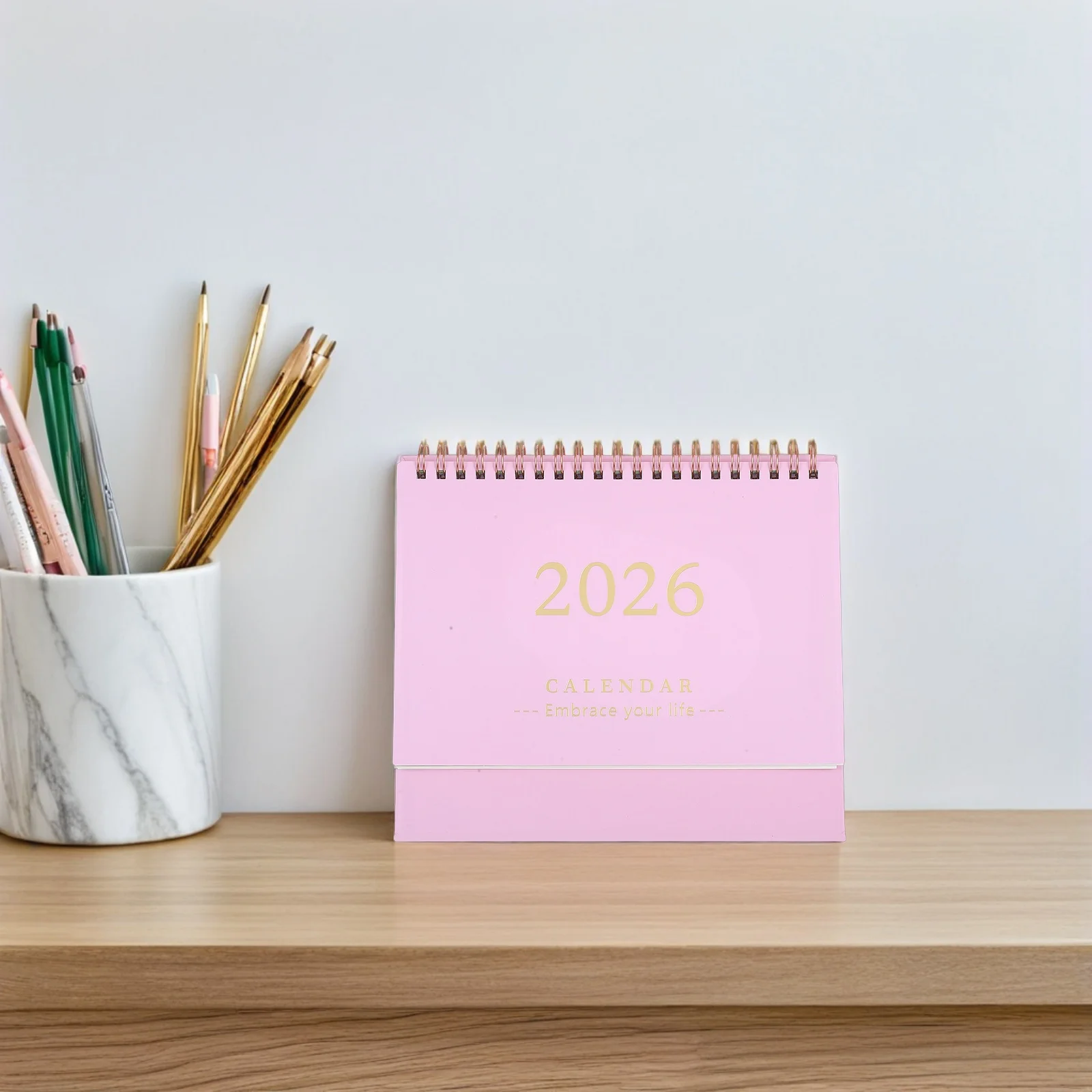 

2026 Desk Calendar Notepad Daily Planner 2025 2026 Standing Flip Mini Vertical Small Schedule Table Yearly Compact Design