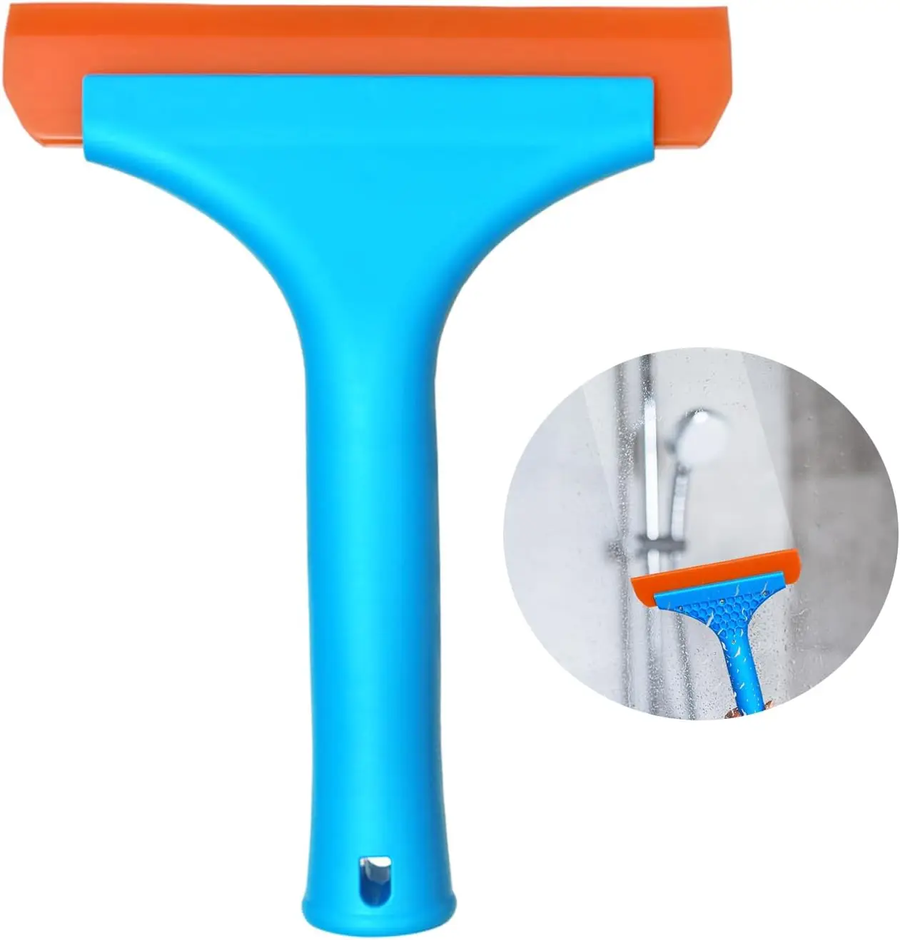 Shower Squeegee for Glass Doors, Small Squeegee for Shower Glass Door Mini Silicone Squeegee for Window Cleaner Tool Squeegee