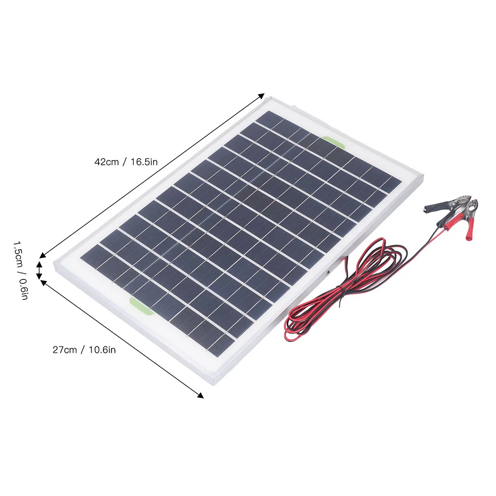 20W 12V Solar Panel Kit with 10A Charge Controller for Off-Grid Applications Including RV Marine and Portable Power Needs