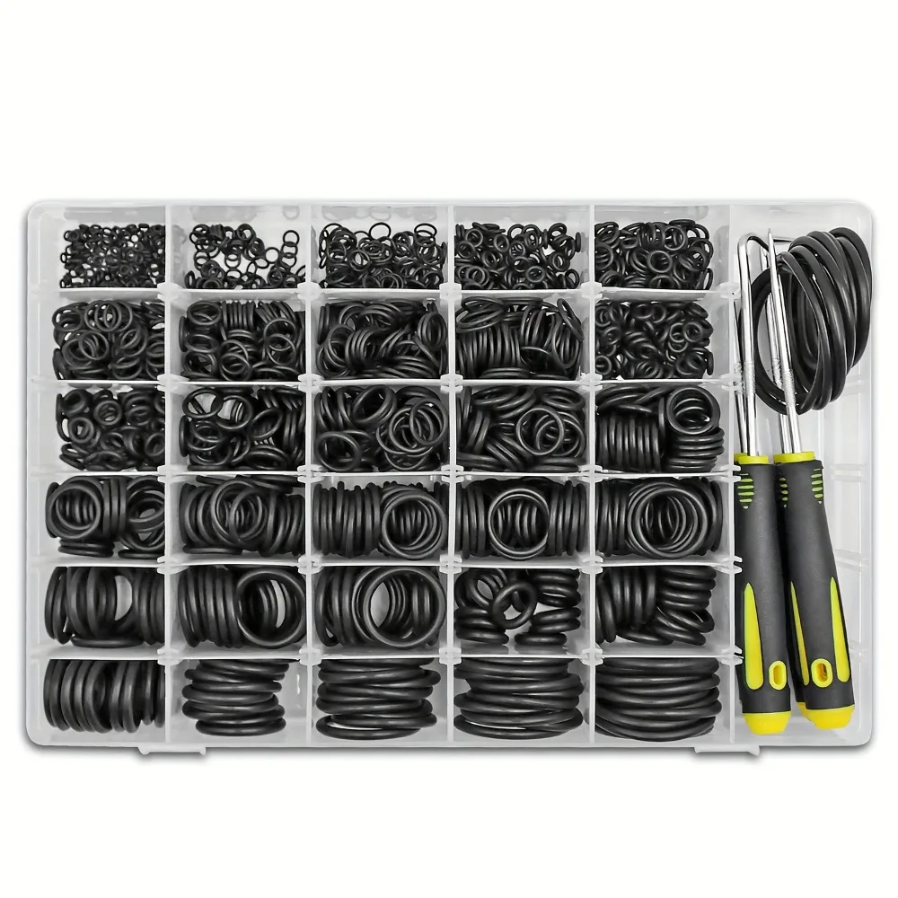 

1540Pcs Metric O Rings Oil Resistant High Temperature Resistant O-Rings Assortment Kit Nitrile Rubber Gaskets Gas Repair