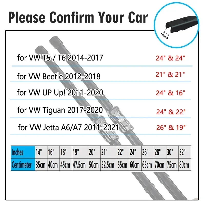 車のワイパーブレード,VWジェッタ,a6,a7,ゴルフ7,テラモント,アトラス,t5,t6,ビートル,アップ,ティグアン,t-roc,パサートb8,ポロハッチバック,カーアクセサリー