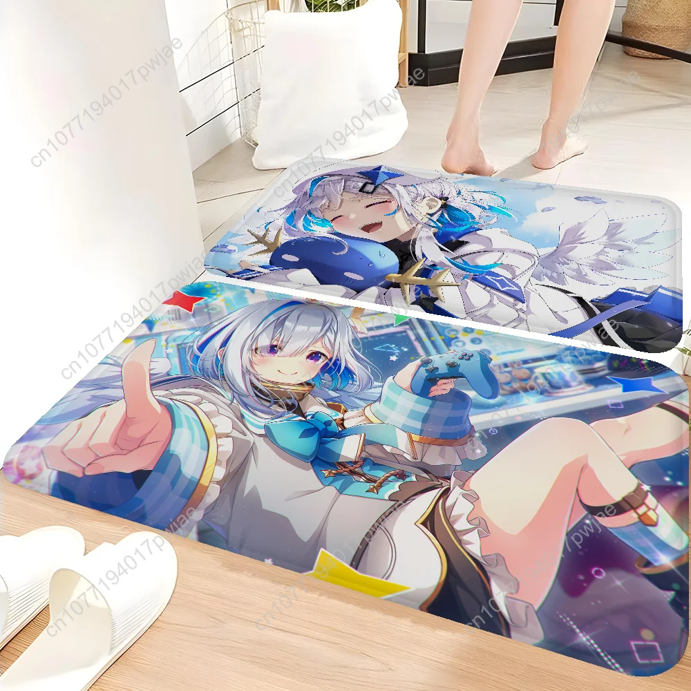 Hololive Amane Kanata Floor Mat Retro Multiple Choice Living Room Kitchen Rug Non-Slip Modern Home Decor
