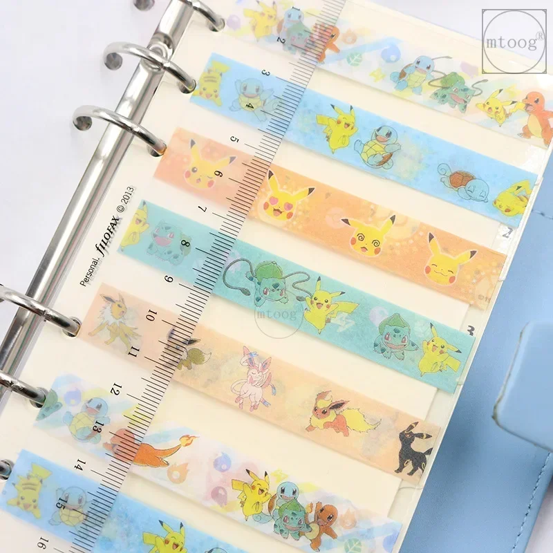 5M Washi Tape DIY Hand Tear Decorative MT Paper Tape, Pokemon Pikachu Tape