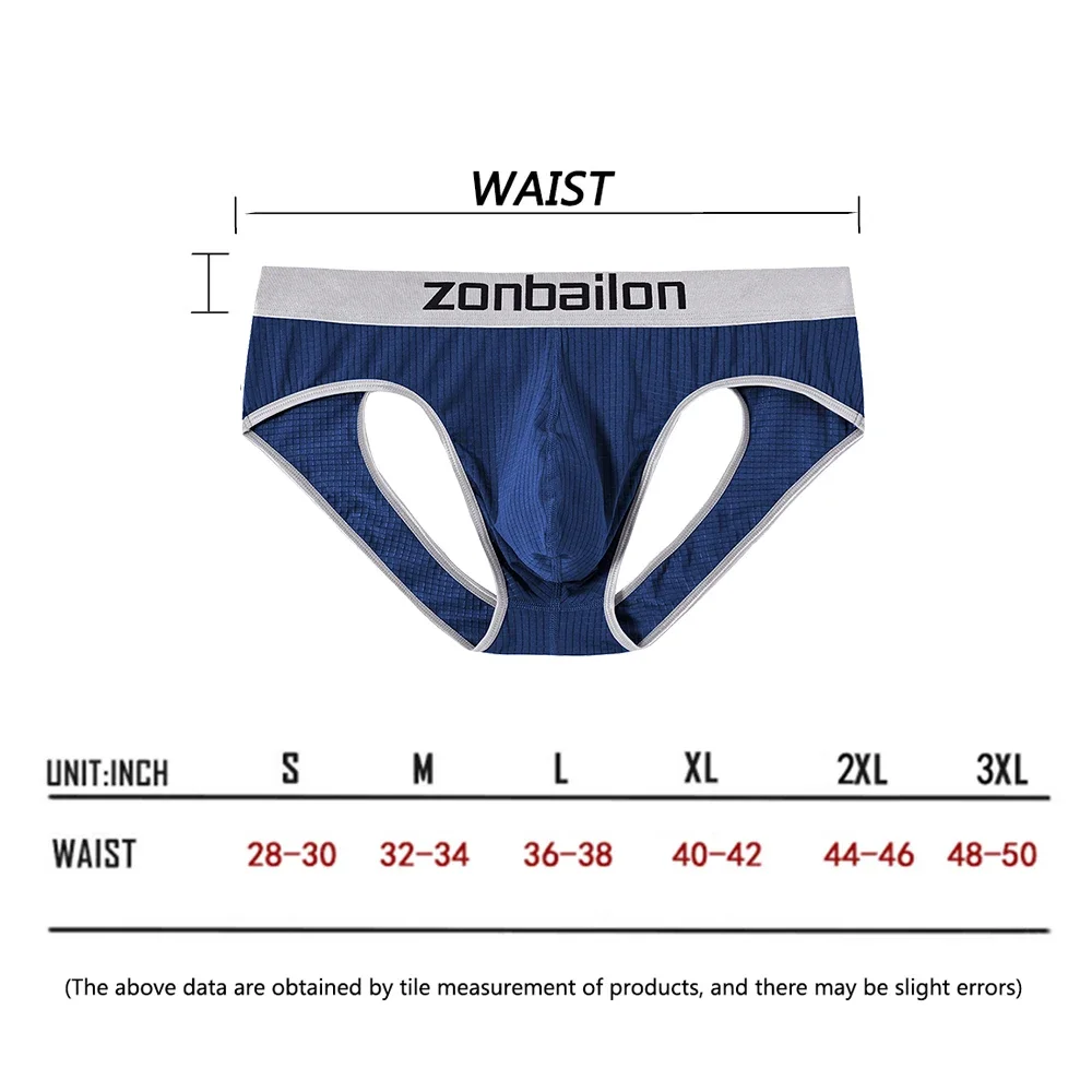Jinshi Mens Briefs Sexy Bikini Briefs Hollow Buttocks Sissy Men's Underwear Comfortable Underpants
