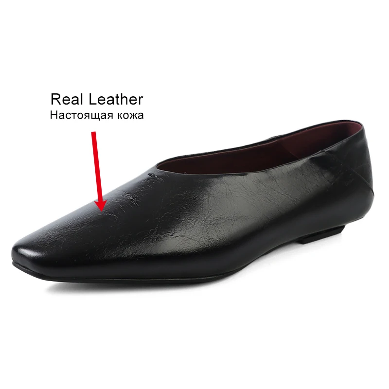 JOZHAMTA Women Casual Flats Shoes Real Leather Vintage Low Heels Shoes Retro Loafers 2025 Spring Daily Office Dress Size 34-39