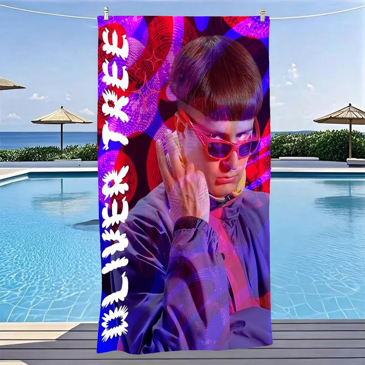 Custom 1pc O-Oliver T-Tree Retro Beach Towel Microfiber Quick Dry Indie Pop Rap Bath Towel For Pool Beach Travel Oliver Tree Fan