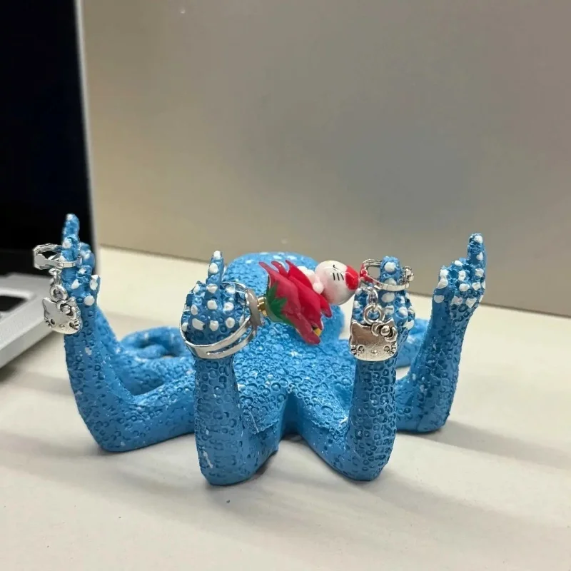 

In Stock Fishing Skull Witch Middle Finger Duck Octopus Ornament Figurine Collection Model Creative And Weird Innovation Gifts