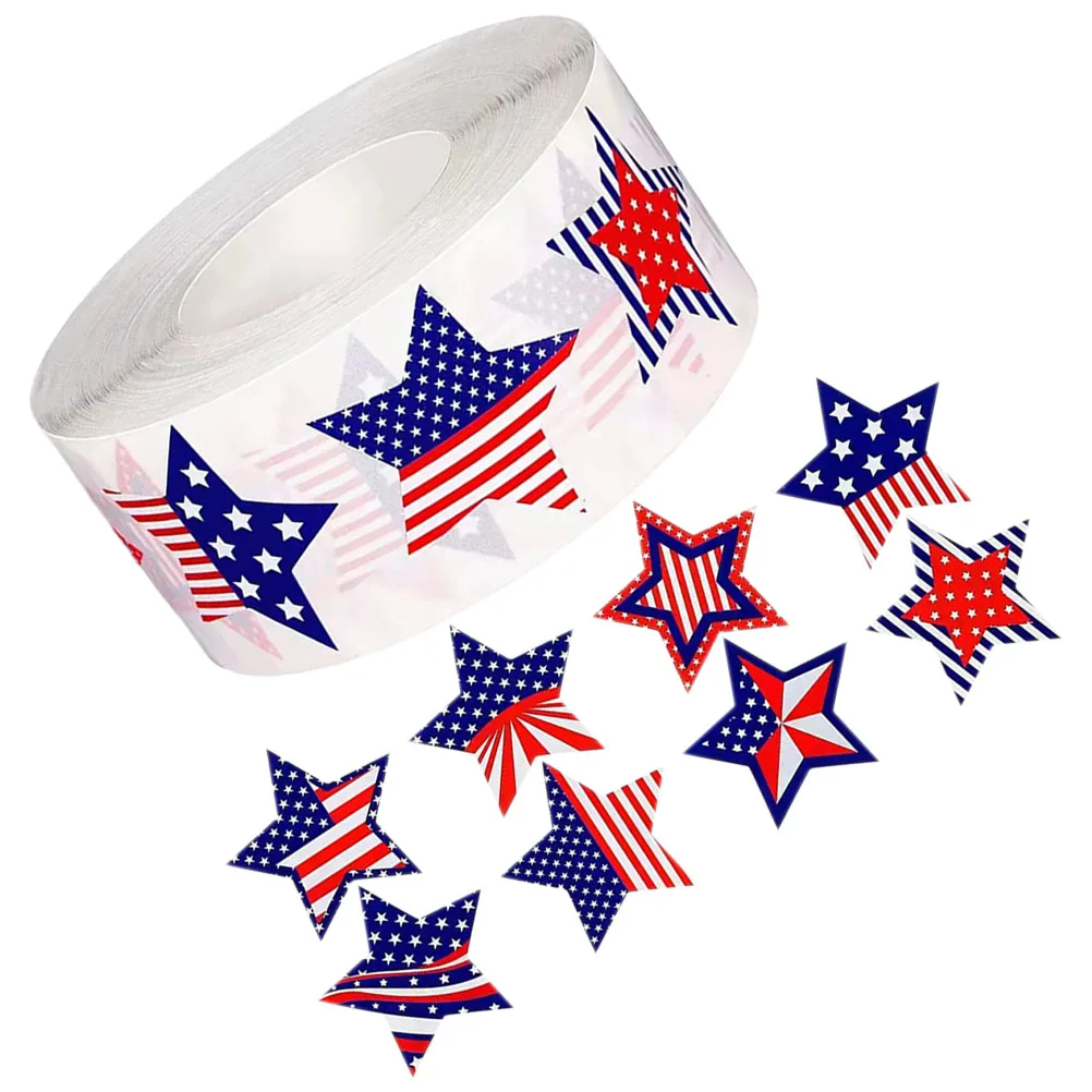 

100 Patriotic Flag Gift Seal Decals Envelope Stickers for Product Labels Business Sealing Tags 4th of July Party Favors Unique