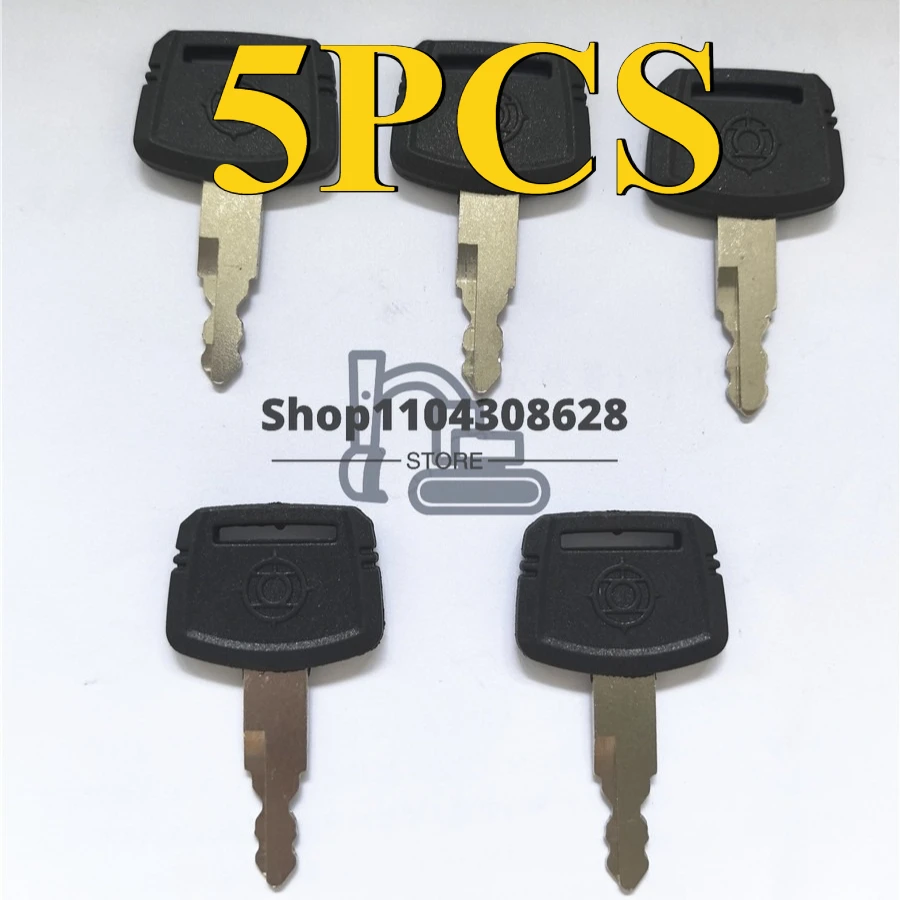 

5PCS KEYS with Logo Ignition Key for EX200 Engine Excavator High Quality
