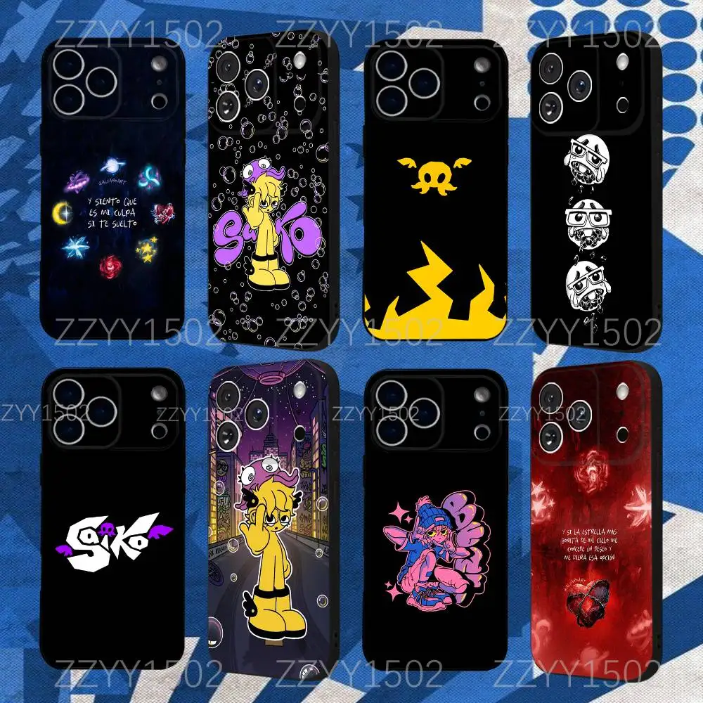 

Singer Saiko Sakura Phone Case For iPhone 17,16,15,14,13,12,Pro,Max,Plus,E,SE4,Air,Mini Black Funda Shell